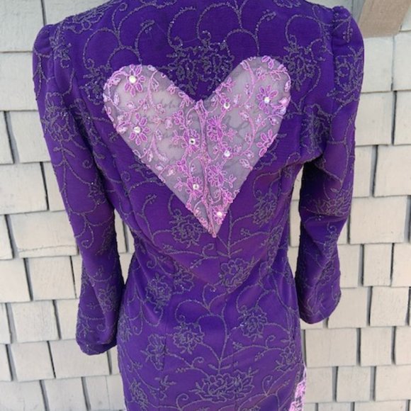 ONE OF A KIND VINTAGE Rhinestone beaded COAT/ sequined/ lace embellished jacket - Picture 2 of 9